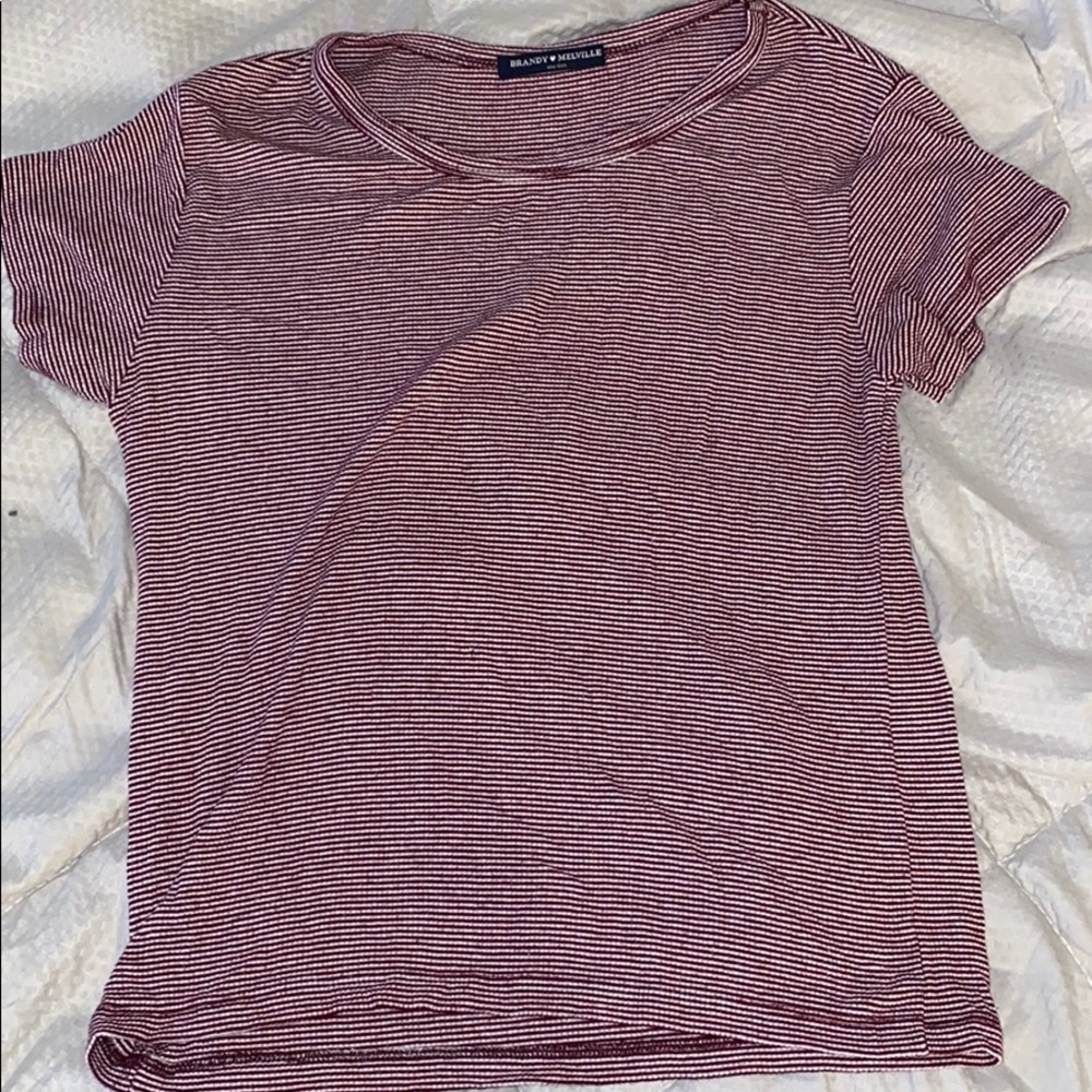 Red stripped shirt
